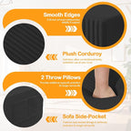 Erament 3 Seater Boneless Couch Sofa Bed, Compression Convertible Futon Floor - Image 4