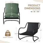 Peace nest Modern Accent Chair, Soft Upholstered Armchair - Image 2