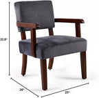 FAGAGA Modern Accent Chair, Upholstered Living Room Chairs - Image 2
