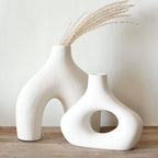 Carrot's Den Donut Vase, Hollow | Table Centerpiece, Olive Plant, Living Room - Image 8