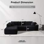 ovios 104" Cloud Boneless Couch - Image 2