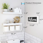 QEEIG ‎Bathroom Shelves Over Toilet - Image 3