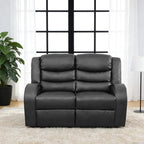 3-Piece Couch Living Room Furniture Sets, Sectional Recliner Sofa Set, Leather by Unknown