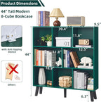 LEYAOYAO 8 Cube Bookshelf, 3 Tier Bookcase - Image 2