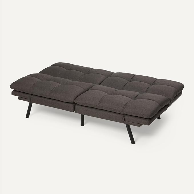 Amazon Basics Futon Sofa Bed, Convertible Memory Foam Sofa Couch - Image 5
