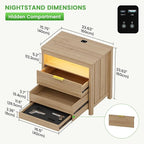 WOOVIVS End Table Set of 2 - Image 3