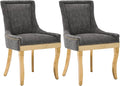Upholstered Dining Chairs Set of 2, Modern Fabric Side Chairs by MZDOO