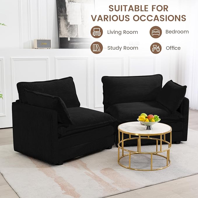 ROWHY Sectional 2 Seat Cloud Loveseat - Image 7