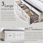 Aitjunz Farmhouse King Size Bed Frame - Image 5