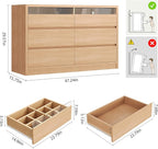 Jocoevol Modern LED 6 Drawer Dresser - Image 3