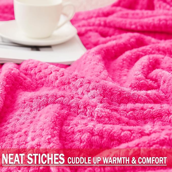 Exclusivo Mezcla Large Waffle Fleece Throw Blanket - Image 5