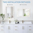 Tanmicoshomy Brown Shell Framed Rectangular Wall Mirrors - Image 5
