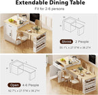 Kitchen Island with Extendable Dining Table - Image 6