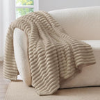 BEDELITE Ribbed Twin Blanket for Couch & Bed, Warm Yet Lightweight, Ribbed - Image 7