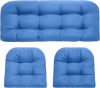 DANGHOOGY Wicker Chair Cushions, Waterproof Outdoor Loveseat Cushions by DANGHOOGYFurnitureCushions