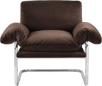 Modway Ansel Performance Velvet Accent Chair in Chocolate Brown - Image 8