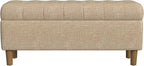 Homepop Home Decor | Tufted Ainsley Button Storage Ottoman Bench by HomePop
