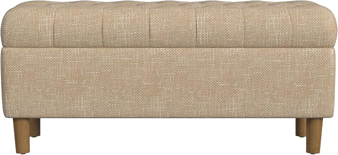Homepop Home Decor | Tufted Ainsley Button Storage Ottoman Bench by HomePop