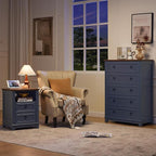 Joaxswe Farmhouse 5 Drawer Dresser - Image 3