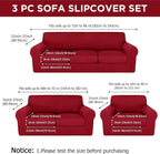 HunnmingRe Sofa Covers for 3 Cushion Couch Stretch Sofa and Loveseat Covers Set - Image 2