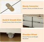 VINGLI Twin Murphy Bed with Storage Drawer, Rustic & Scandinavian Style - Image 7