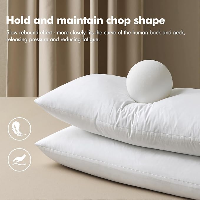 MIULEE Feather Pillow Insert 14x36, Throw Pillow - Image 5