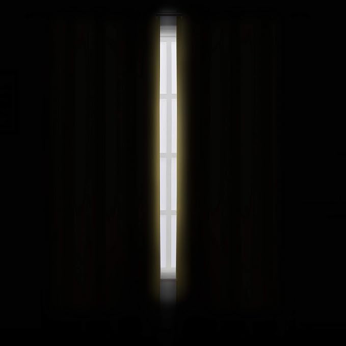 Yellow Thermal Blackout Curtains/42 x 95 Inch/Set of 2 Panels Room Darkening - Image 3