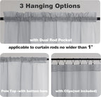 Chyhomenyc Sheer Light Grey Valances - Image 5