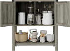 Mufico Console Table with 2-Door Cabinet Coffee Bar Cabinet Sofa Table - Image 5