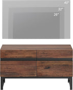 WAMPAT Modern TV Stand for 26-40 Inch TVs, Wood Entertainment Center - Image 5