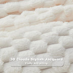 NEWCOSPLAY Fleece Clouds Cozy Queen Blanket - Image 5
