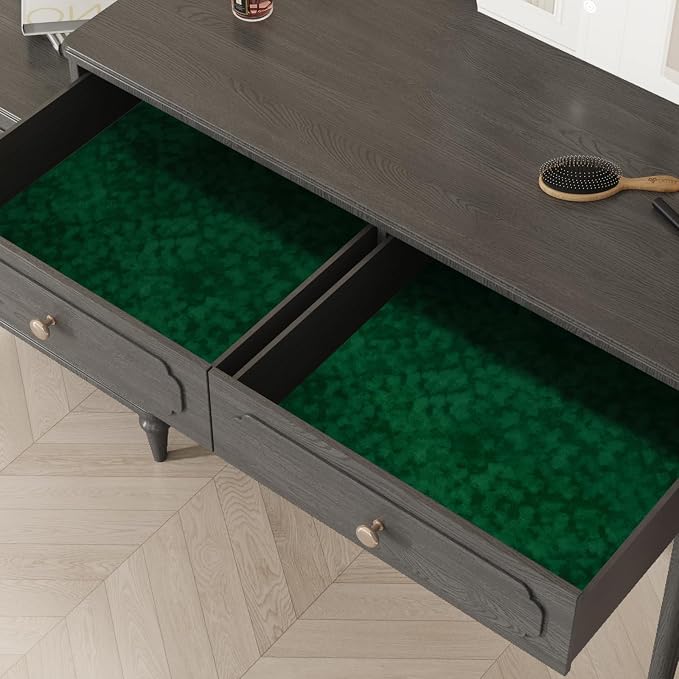 Vintage Green Velvet Flocking Liner - Image 2