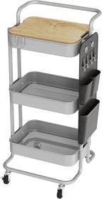 DTK 3 Tier Metal Utility Rolling Cart by DTK