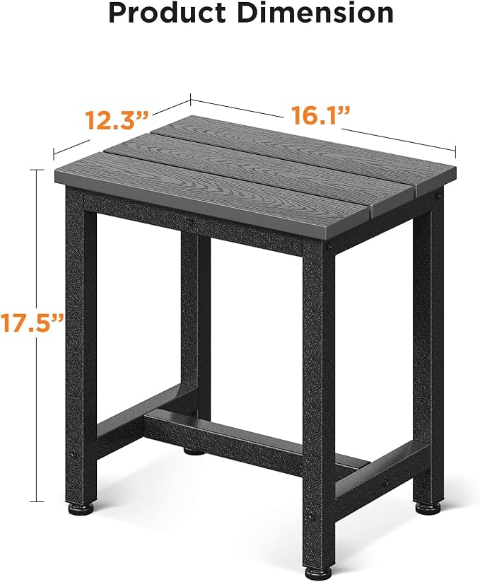 ODK Outdoor Side Table, Adirondack Patio End Table - Image 3