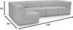 Meridian Furniture 118Grey-Sec5A Ollie Collection Modern | Contemporary Modular - Image 3