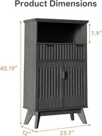 Fatmok Buffet Cabinet with Storage, Wood Buffet Sideboard Console Table - Image 2