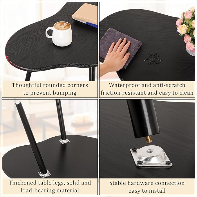 Small Coffee Table Black Cloud Coffee Table - Image 6