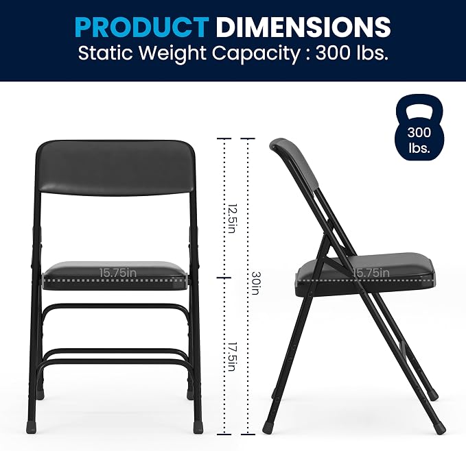 Flash Furniture HERCULES Series Metal Folding Chairs - Image 3