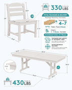 SERWALL 9 Piece Outdoor Dining Set - Image 2