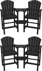 SERWALL Tall Adirondack Chairs Set of 4 by SERWALL
