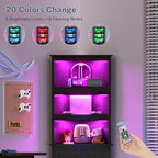 TEENFON Corner Cabinet, Tall Corner Hutch - Image 6