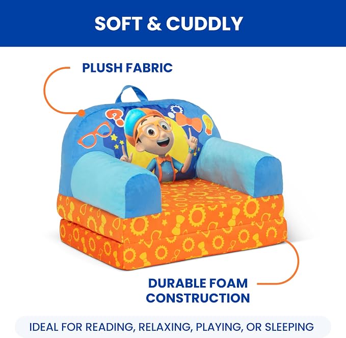 Delta Children - Blippi Cozee Buddy Flip-Out Kids Chair - Image 8