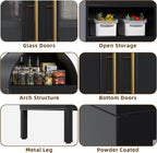 VEXPOR 73" Tall Arched Kitchen Pantry Cabinet - Image 5