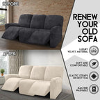 ULTICOR Velvet 8-Pieces Recliner Sofa Covers Stretch Reclining Couch Covers - Image 5