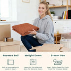 KOZYFLY Orange 2x4 Entry Runner Rug, Small Washable Runners - Image 5