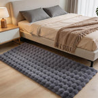 Gray Rabbit Plush Rug 2'x6', Fluffy Shaggy Area Rug - Image 2