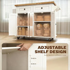 HOMCOM Kitchen Island Cart - Image 4