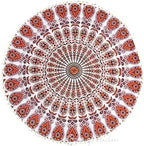 Mandala Floor Pillow Cover Meditation Cushion Seating Throw Hippie Round - Image 3