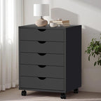 5-Drawer Chest, Office Storage Dresser File Cabinet - Image 7