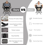 MBOOYOME Lazy Chair with Ottoman, Modern Accent Lounge Armchair with Armrests - Image 5